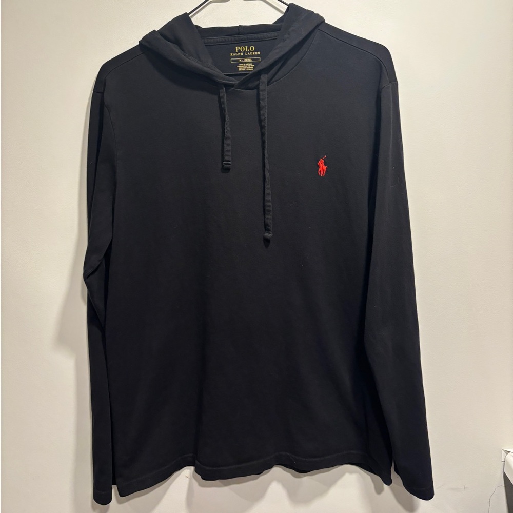 Polo Ralph Lauren Black Lightweight Pullover Hoodie
